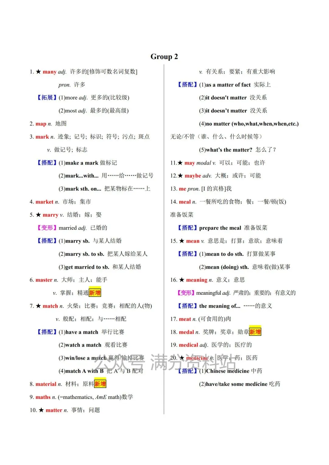 中考英语必背单词专项 《20天搞定中考必背1600词》,电子版可打印! 第5张