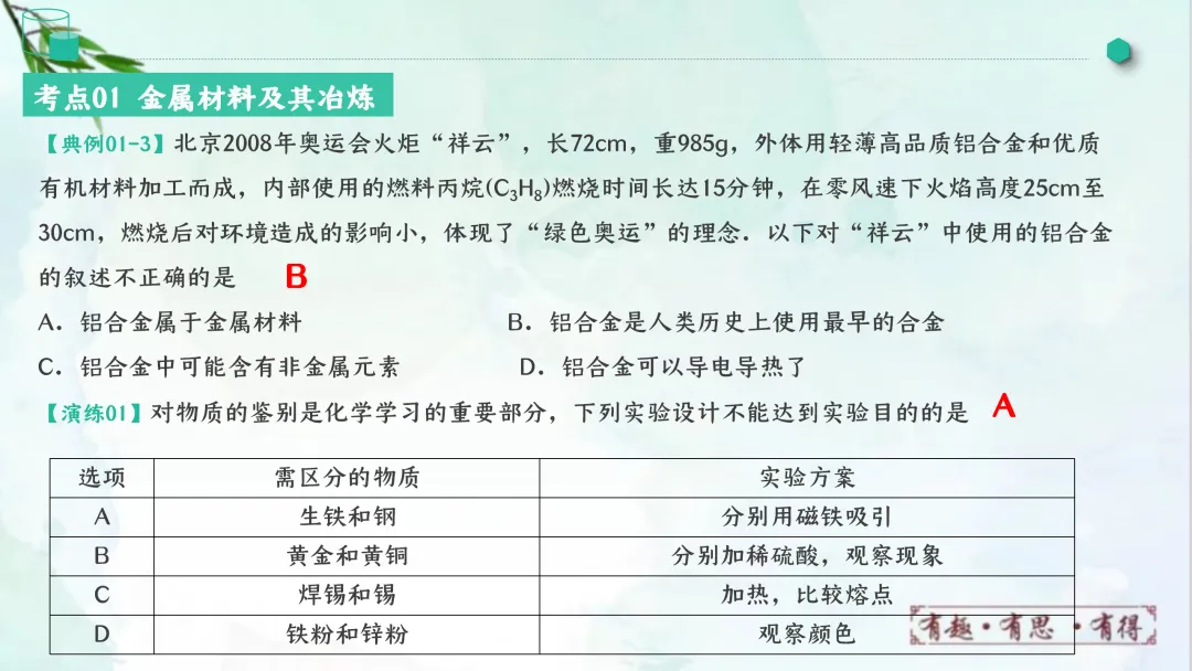 F828 一轮中考单元复习 决胜中考2026 优质课资源包 初中化学《专题复习---金属和金属材料》课件PPT+教学设计Word-第8张图片-四季读书网