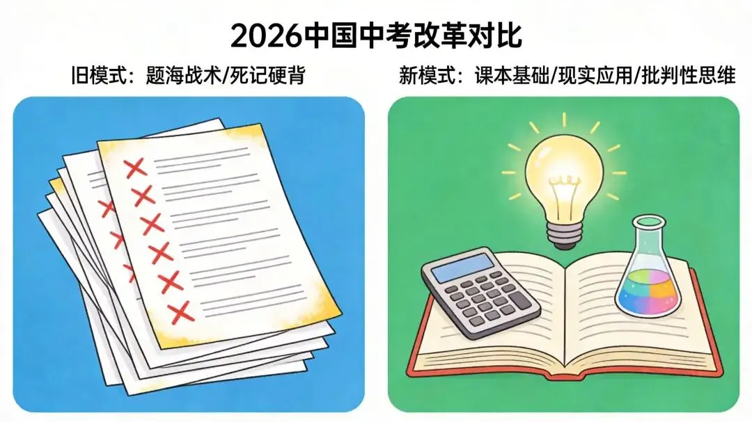 2026中考命题巨变:刷题时代终结,回归课本才是王道-第2张图片-四季读书网