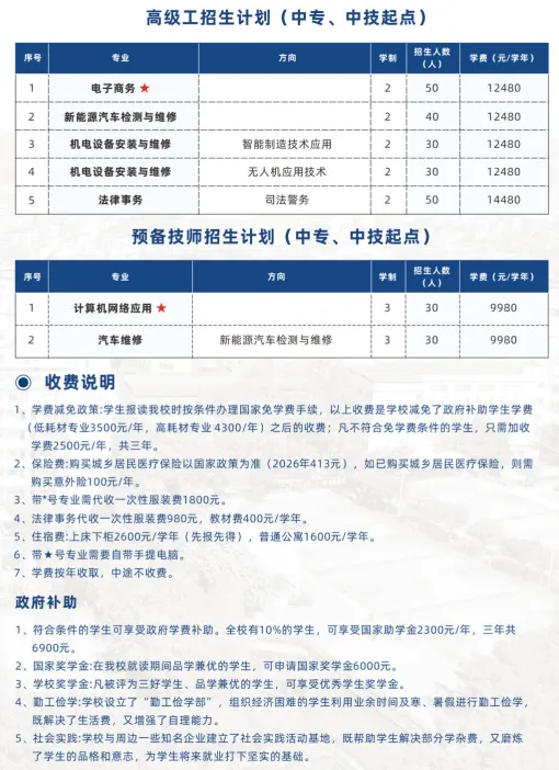 中考400分以下可报名:广东省高新技术高级技工学校2026年自主招生 第8张