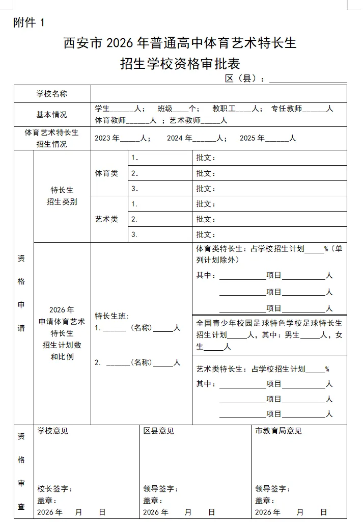 2026年西安中考特长生招生政策一篇文章全知道! 第2张 2026年西安中考特长生招生政策一篇文章全知道! 第2张