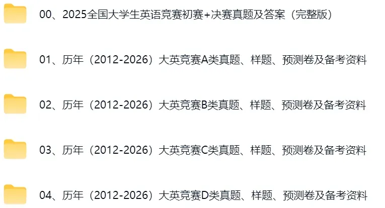 大英赛真题|2020-2025年全国大学生英语竞赛A、B、C、D类初赛及答案解析(电子版pdf) 第2张
