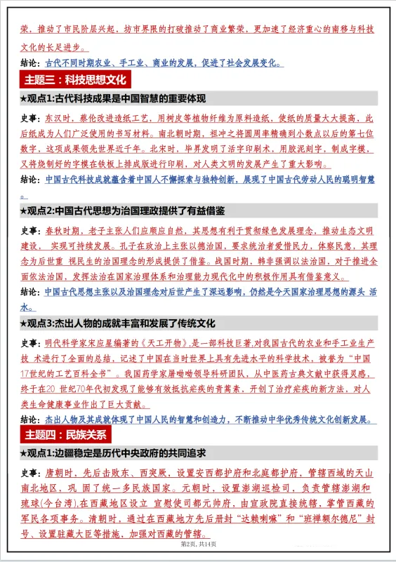 冲刺中考——2026中考《历史小论文答题技巧》《中考历史材料综合体答题技巧》《历史观点论述题》,电子版可下载可打印 第22张