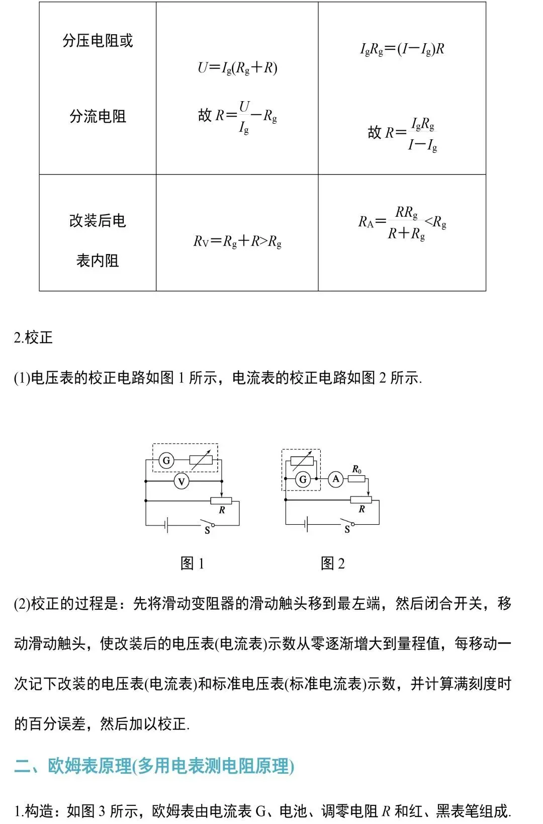中考物理电学实验知识和规律整合 第22张 中考物理电学实验知识和规律整合 第22张