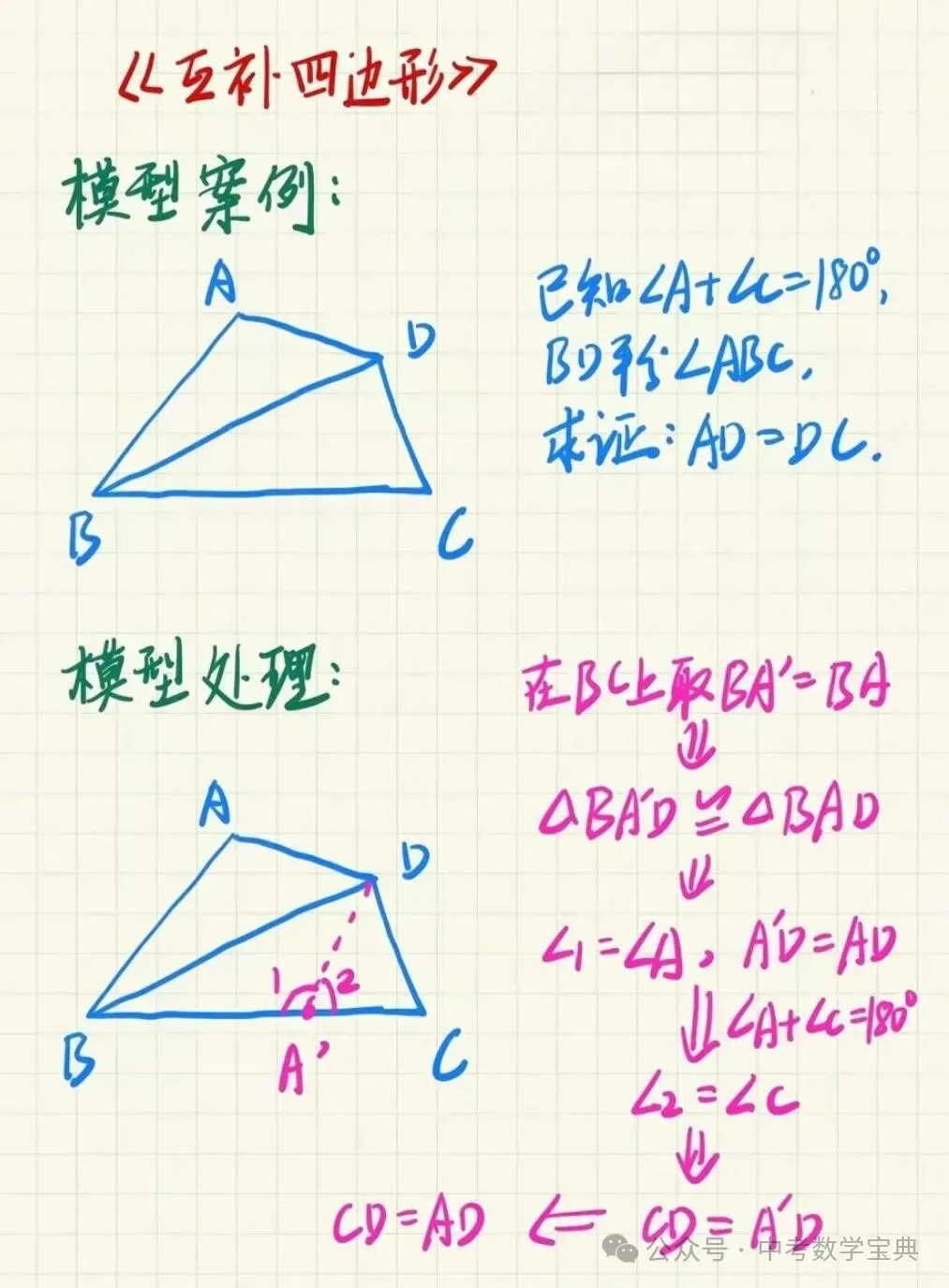 中考数学常考的18种几何模型,超全,建议收藏!-第3张图片-四季读书网