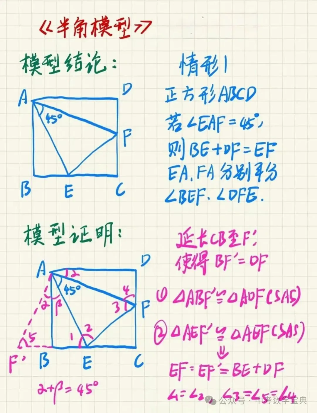 中考数学常考的18种几何模型,超全,建议收藏!-第15张图片-四季读书网