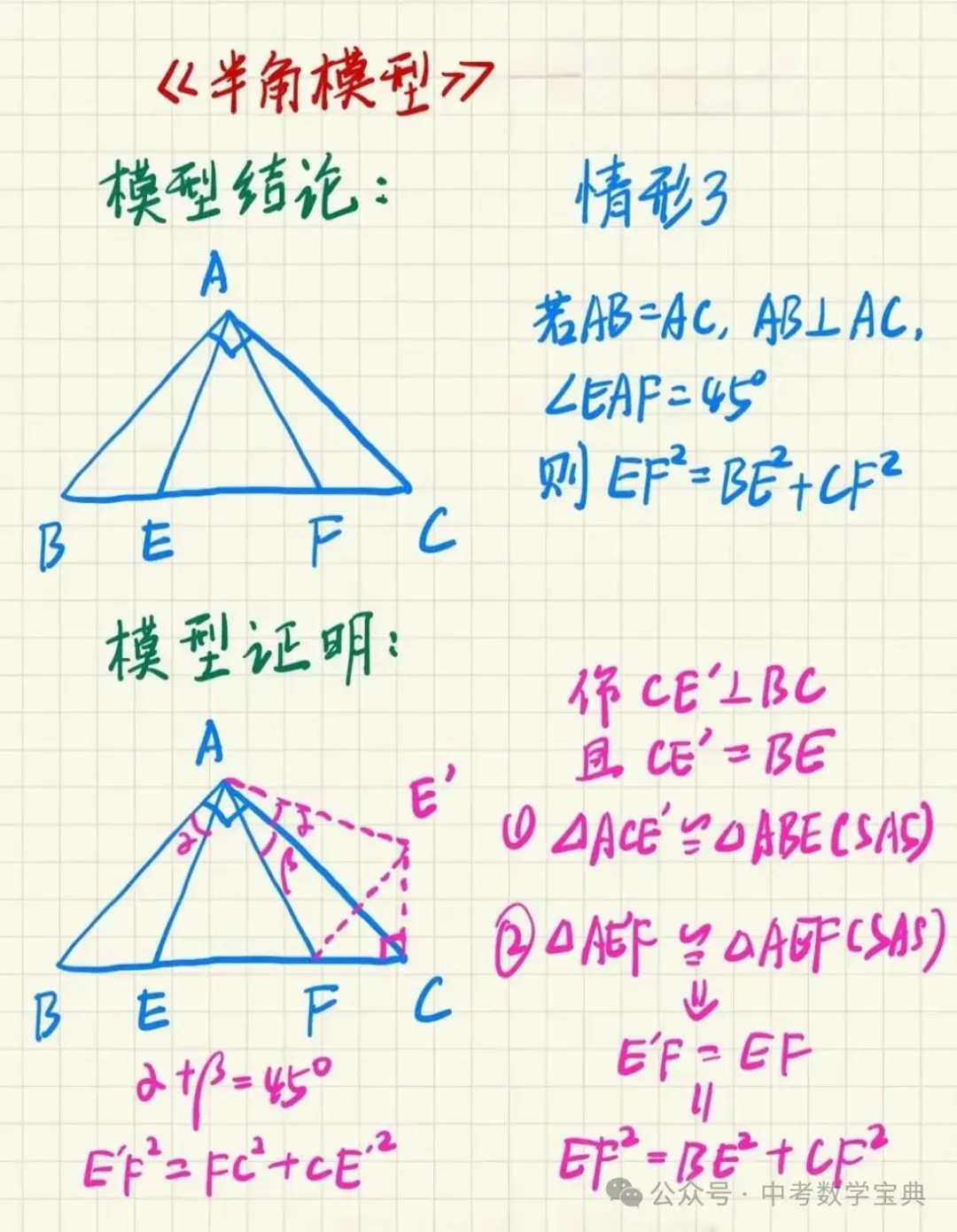 中考数学常考的18种几何模型,超全,建议收藏!-第17张图片-四季读书网