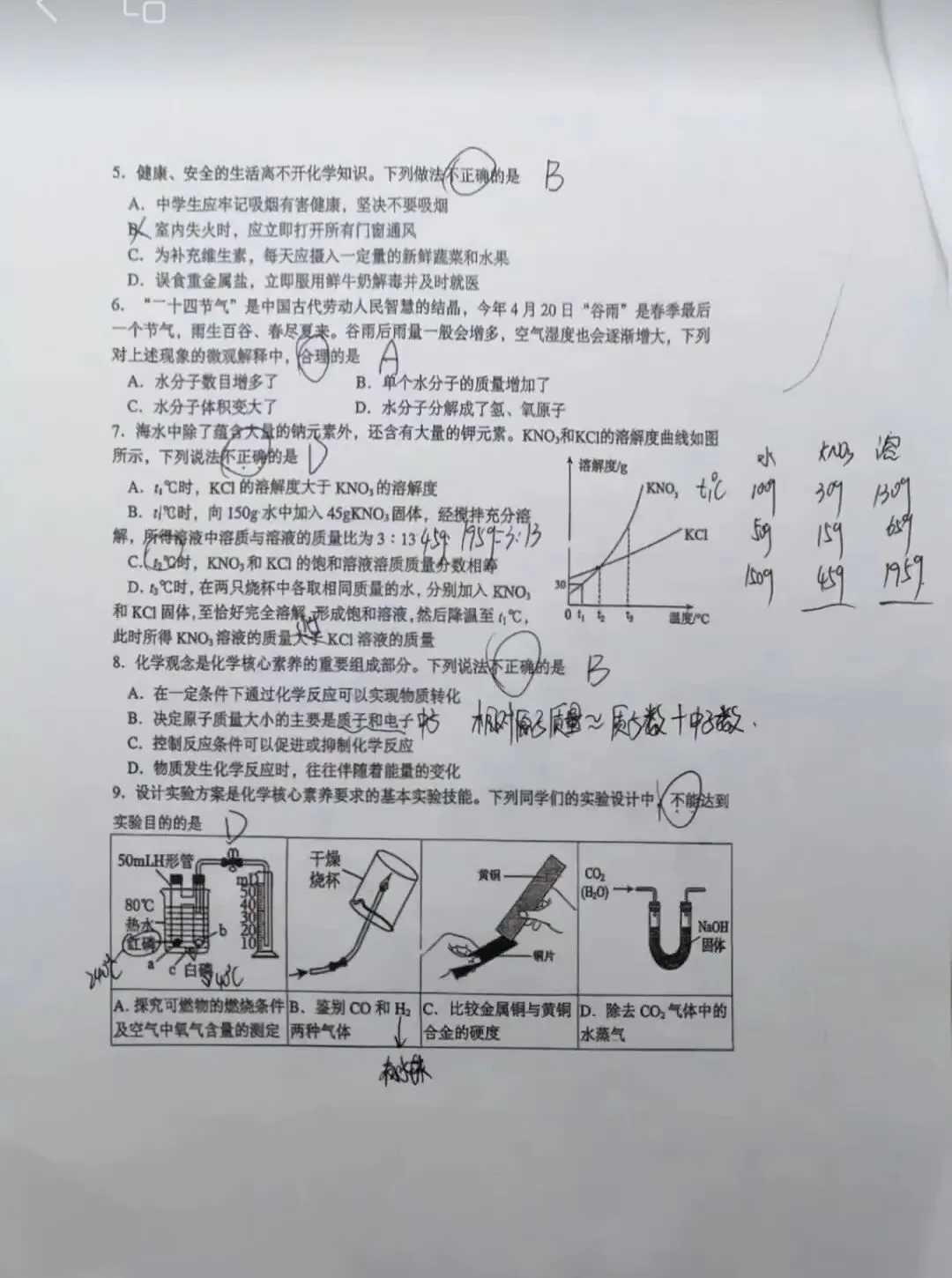 2026济南市中区化学一模试卷及解析 第3张