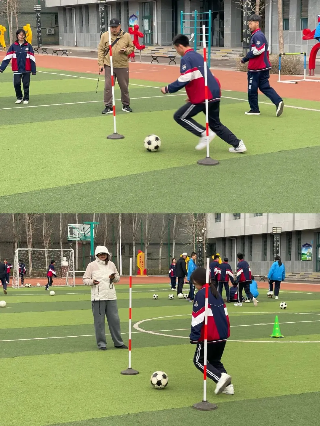 以测促练,备战中考|呼和浩特土默特学校九年级体育中考专项模拟测试落幕 第8张