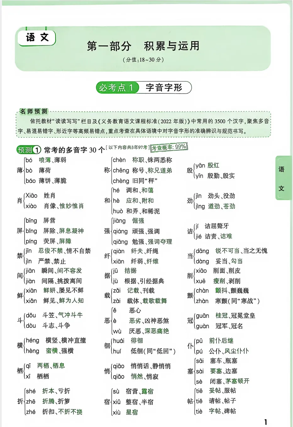 2026版初中《√中考•考点预测》语文、数学、英语(中考核心考点总复习)可下载 第4张