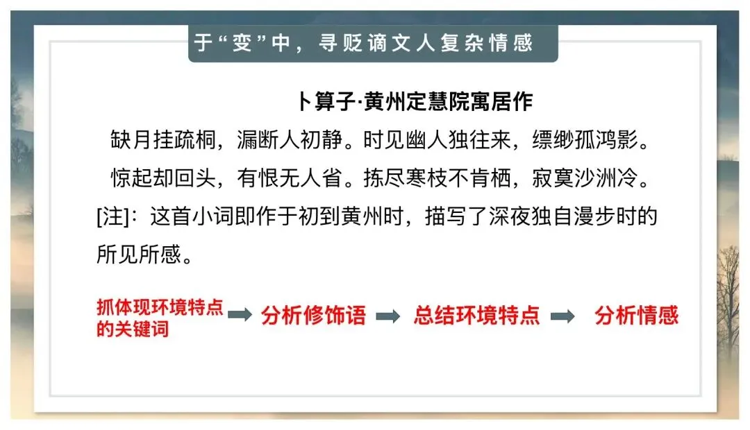 中考贬谪类诗词复习公开课太赞了! 第8张