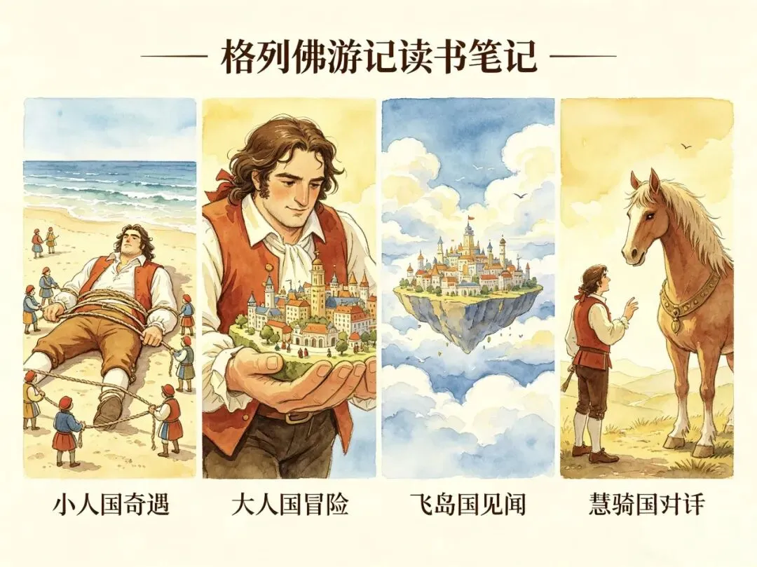 中考名著《格列佛游记》:3分钟吃透作者+背景+情节+人物形象,直接冲刺满分!-第1张图片-四季读书网