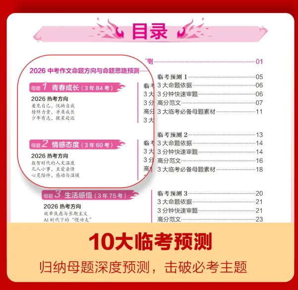 2026中考押题作文+“四步法”写出一类文 第2张