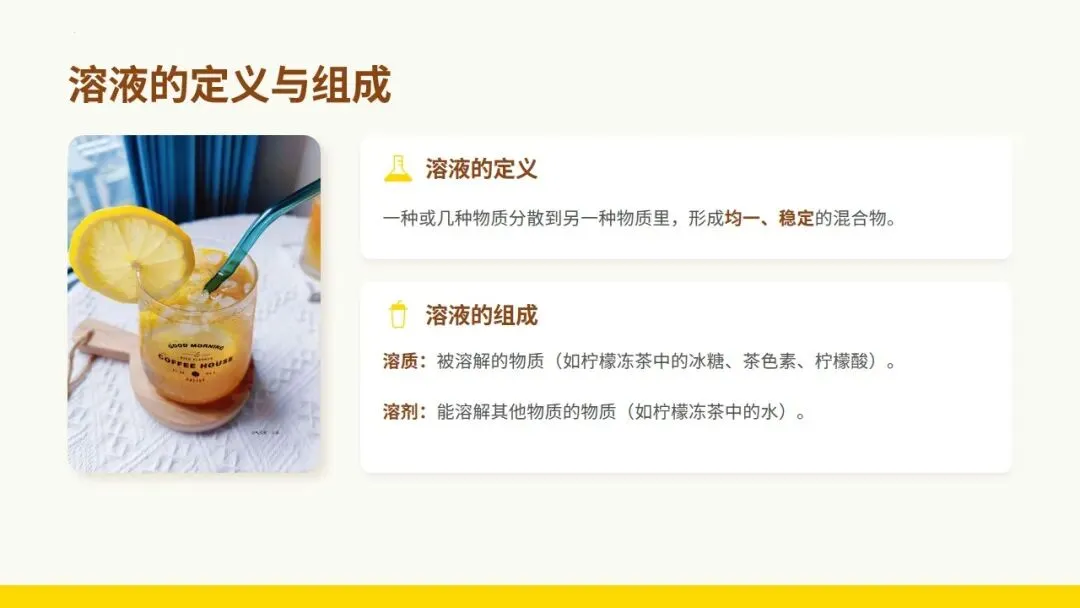 中考化学《溶液》专题复习——柠檬冻茶里的溶液世界 第6张