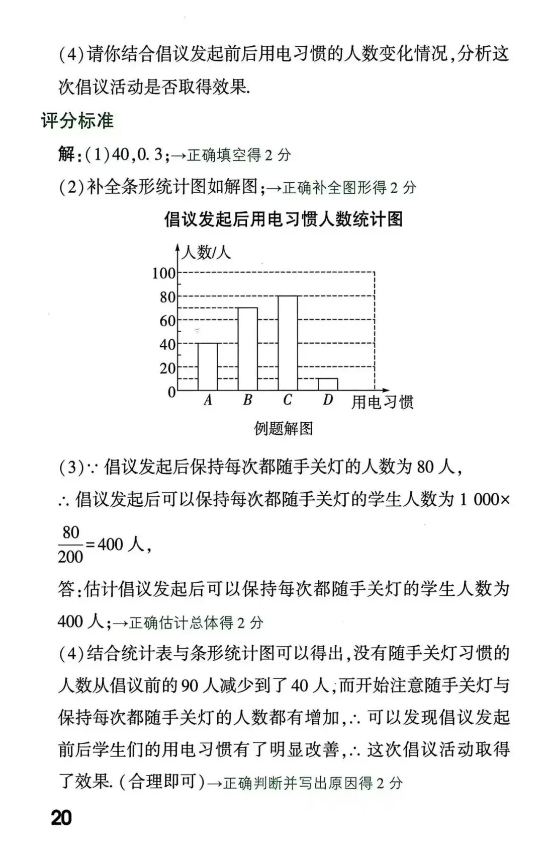 中考数学解答题书写规范与评分标准 第20张