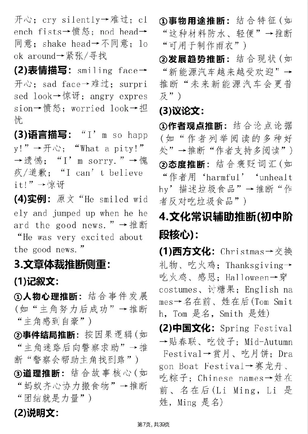 中考提分必看【初中英语阅读理解能力提升】,可直接打印 快收藏 第7张 中考提分必看【初中英语阅读理解能力提升】,可直接打印 快收藏 第7张