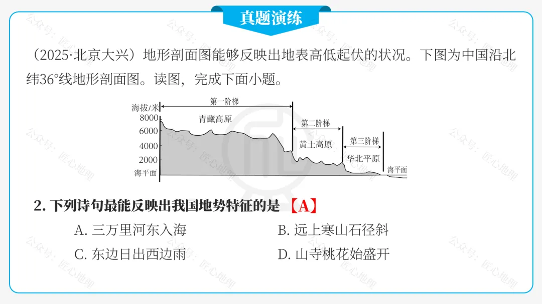 新教材 | 中考一轮复习·中国的地形(课件+导学单+练习题) 第36张 新教材 | 中考一轮复习·中国的地形(课件+导学单+练习题) 第36张