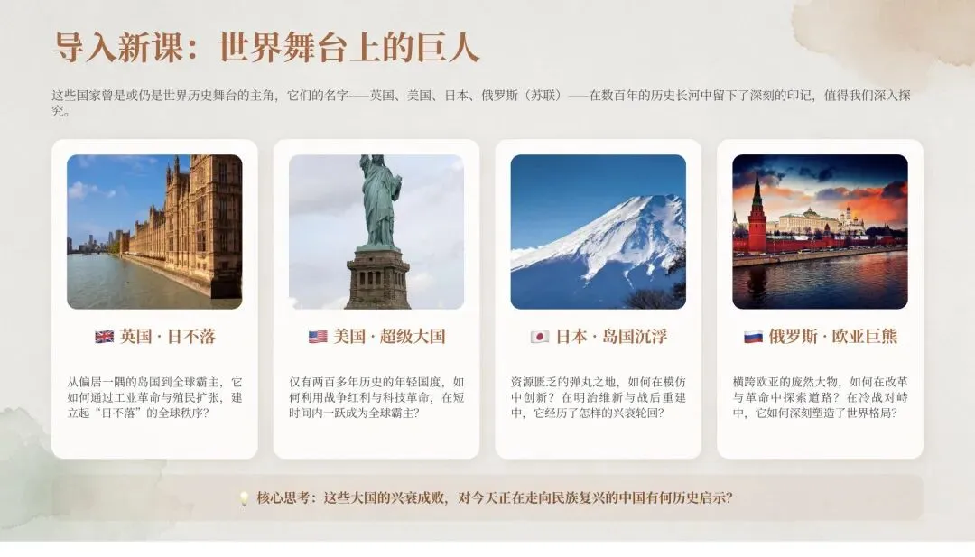 九年级历史中考专题复习:大国崛起与大国关系 第22张