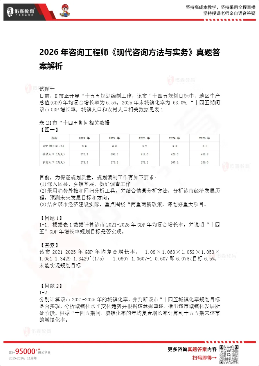 考后估分!26年咨询工程师真题答案解析来啦! 第4张