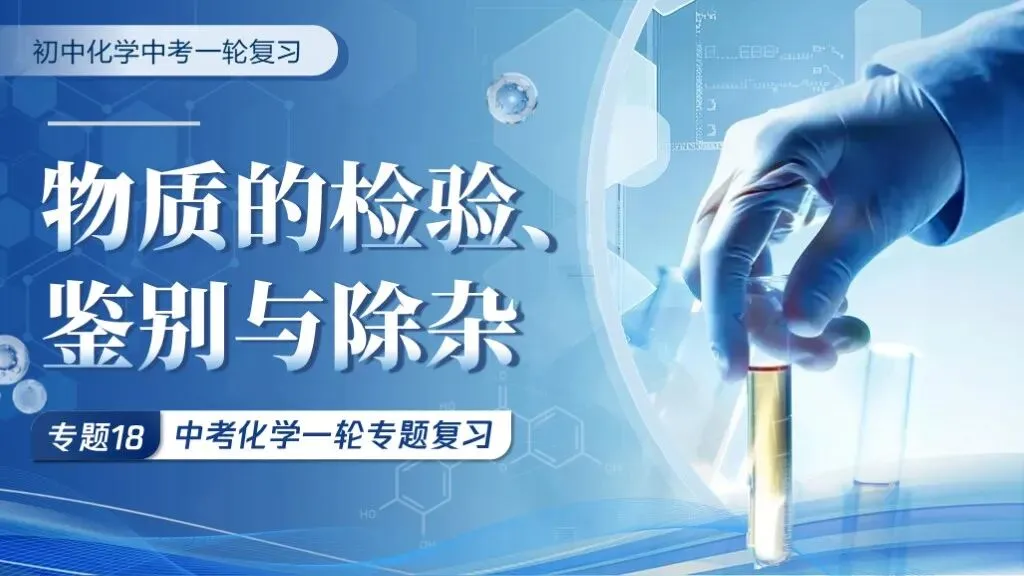 中考化学专题复习 | 专题十八《物质的检验、鉴别与除杂》课件+配套教学设计 第8张