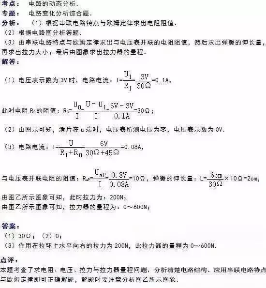 中考物理压轴题大多选自这10道 想拿100必做! 第6张