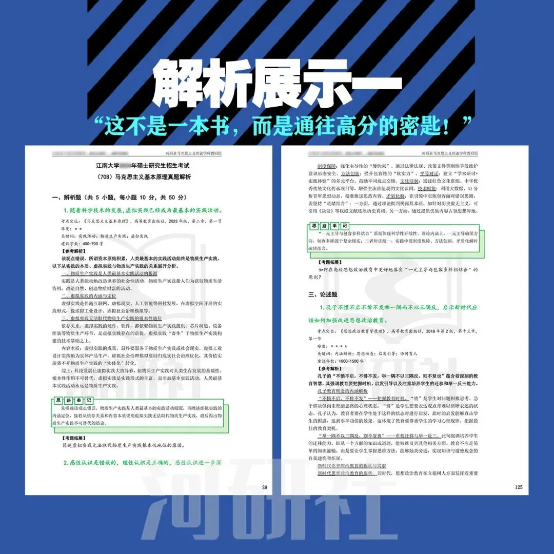 2027年江南大学马理论真题全解 | 命题规律、风格剖析与答题框架 第16张 2027年江南大学马理论真题全解 | 命题规律、风格剖析与答题框架 第16张