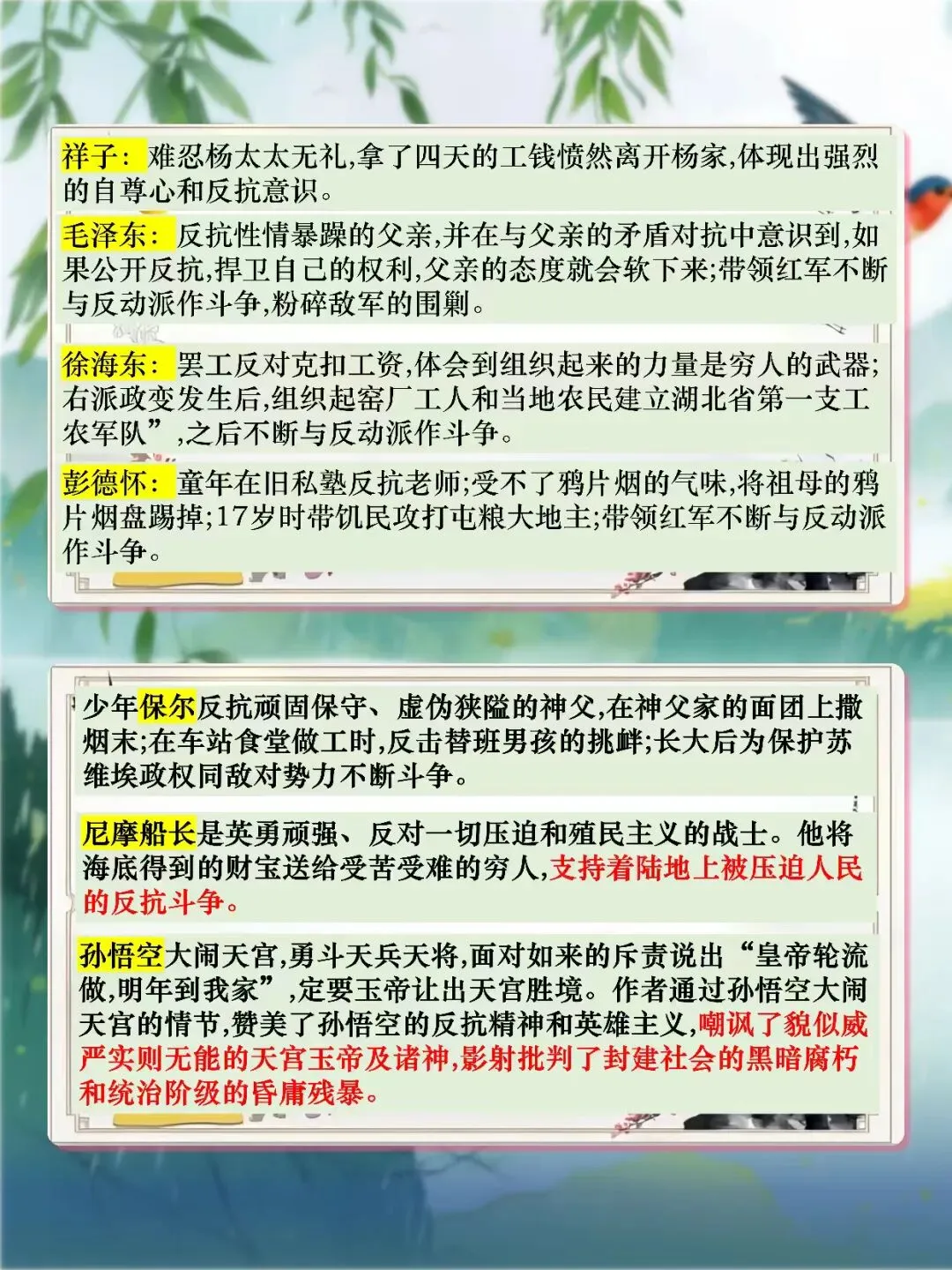 中考12部名著联读复习,这样讲太清晰了! 第5张