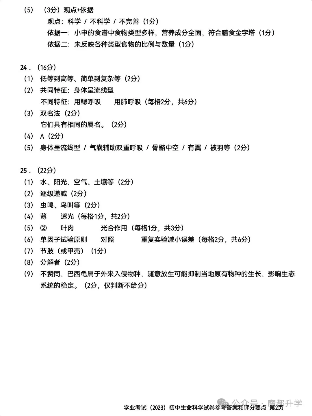 4月17日生命科学会考!来刷刷前3年的真题卷! 第28张