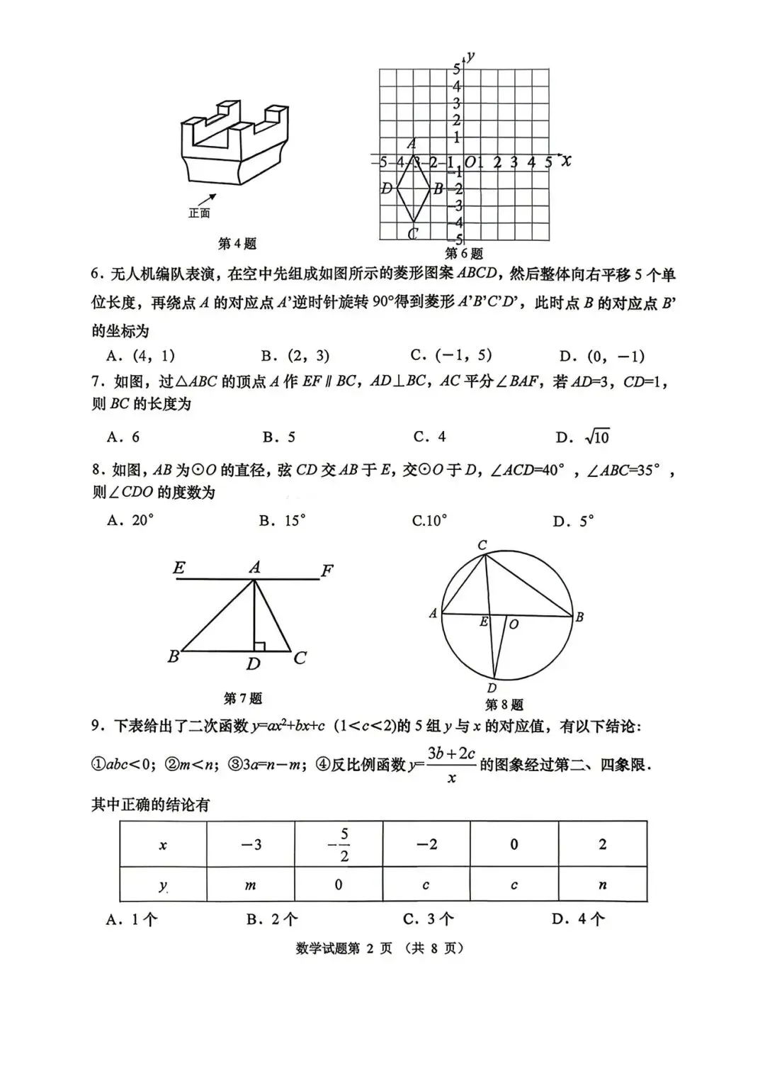2026年市南区中考一模真题汇总! 第12张