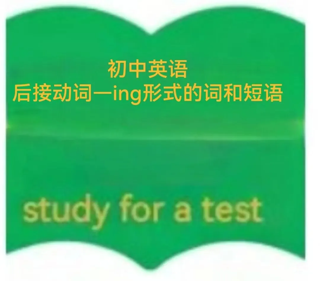 中考必考,后接动词-ing形式的词和短语 高频核心版和易混辨析版,非常适合打印给学生复习. 第1张