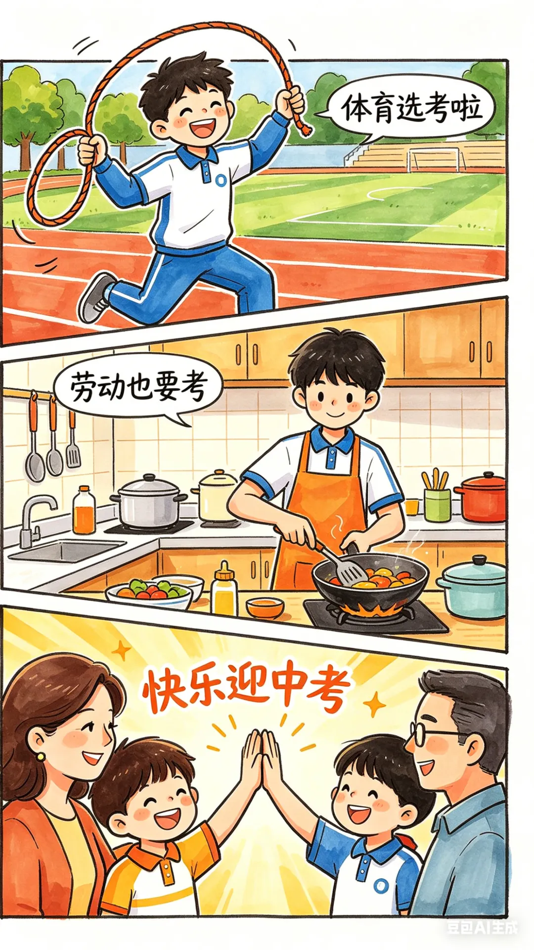 2026 中考改革炸锅!体育不再必考,新增劳动考核,家长吵翻了 第2张
