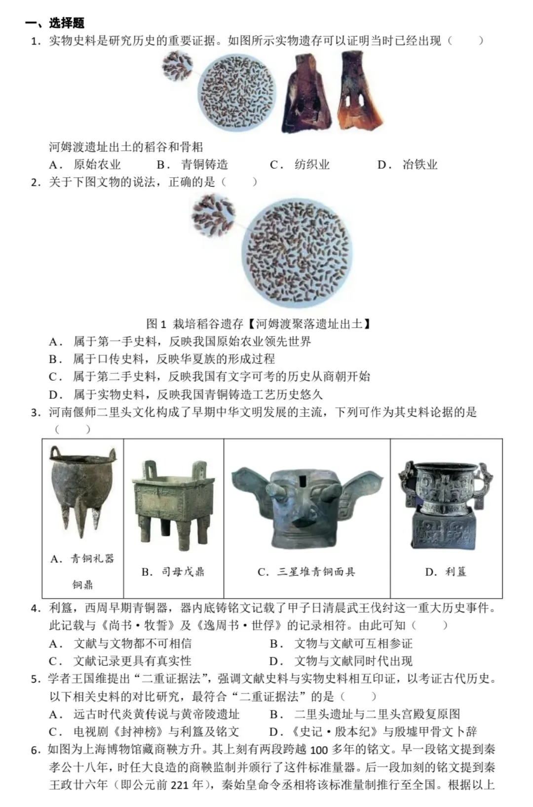 精准备考|中考历史核心素养·史料实证:分类+解题+真题,一篇通关拿满分 第2张