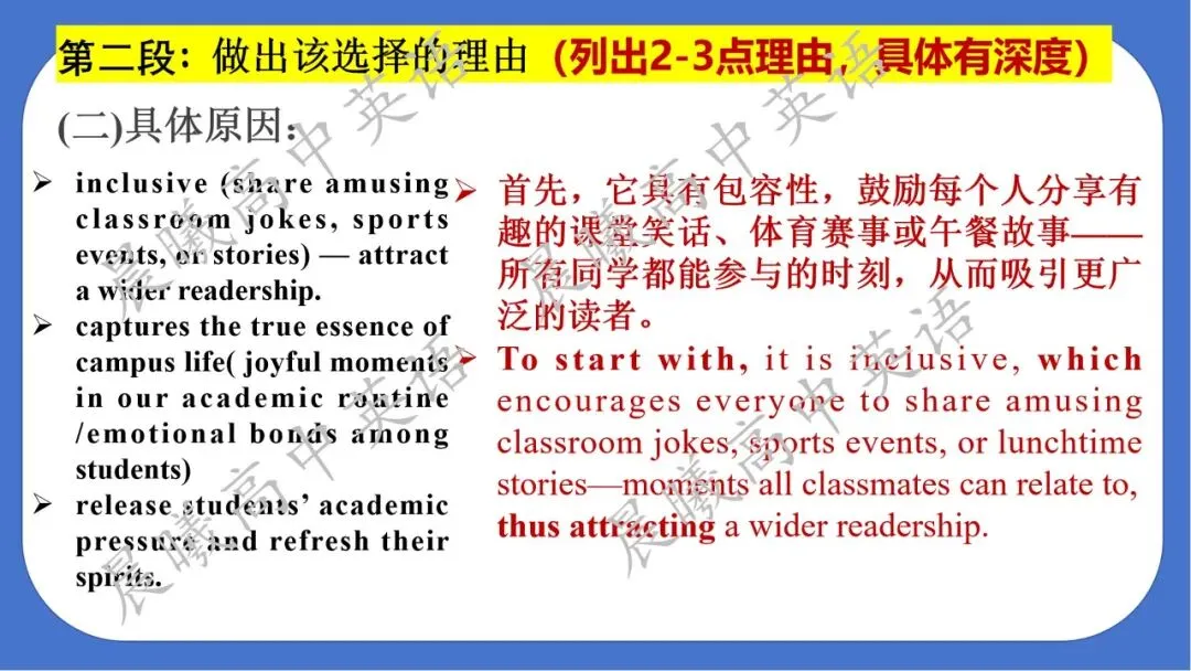 【高考真题系列】2025年全国1卷2卷英语应用文《英文报新增栏目的选择和理由》 第6张