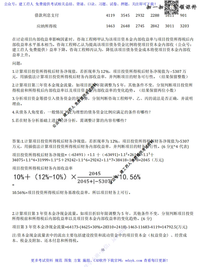 2026年咨询工程师 实务科目真题试卷及答案 完整版 第20张
