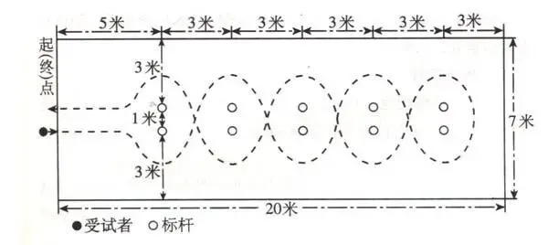 赣州中考体育(必考+选考)项目的场地与动作示意图 第3张
