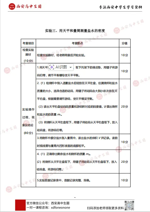 【2026中考】2026年陕西中考理化实验操作试题及各考试评分细则!考前必看! 第6张 【2026中考】2026年陕西中考理化实验操作试题及各考试评分细则!考前必看! 第6张