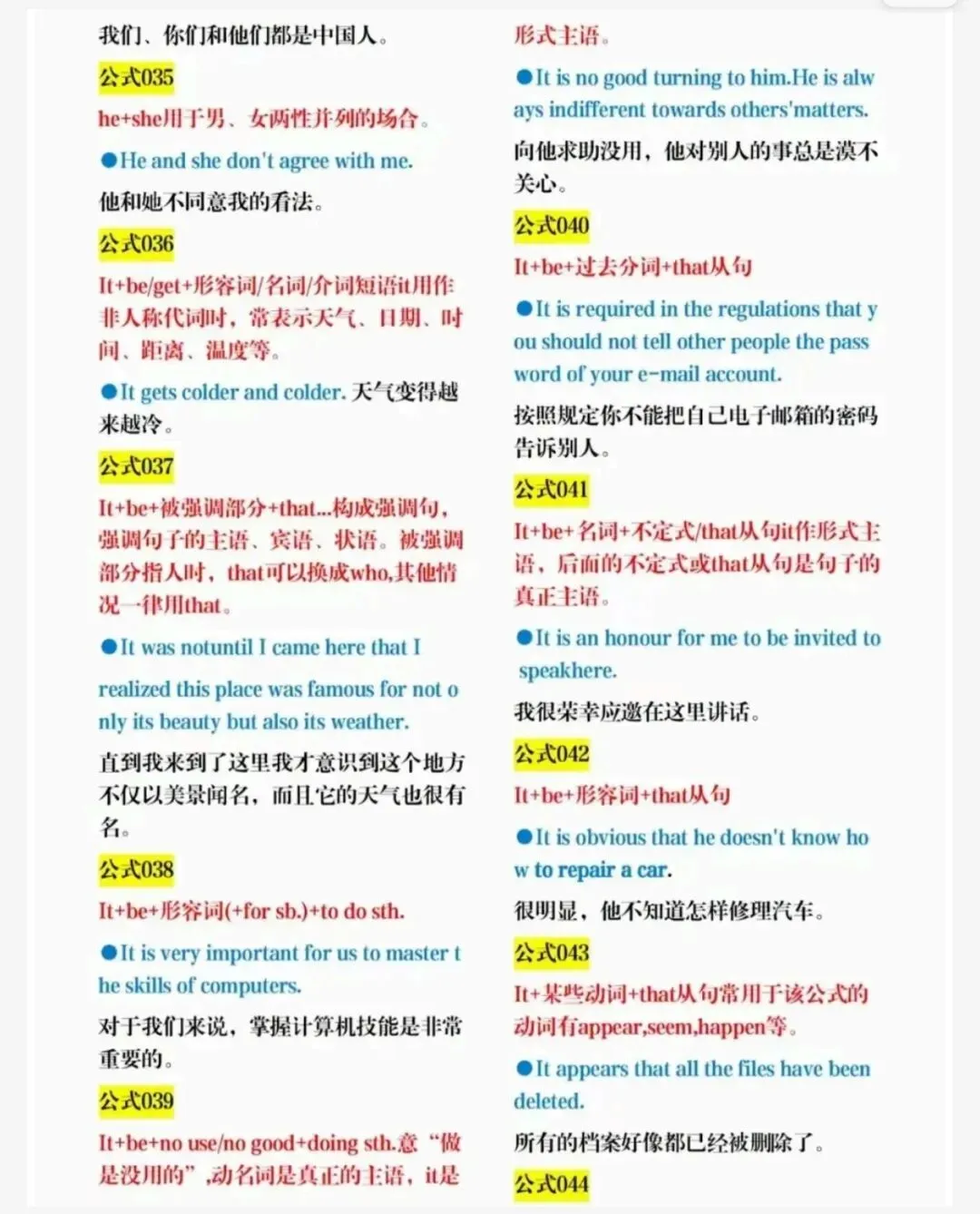 中考英语400下语法公式:直击满分的备考全攻略(资料免费下载) 第6张 中考英语400下语法公式:直击满分的备考全攻略(资料免费下载) 第6张