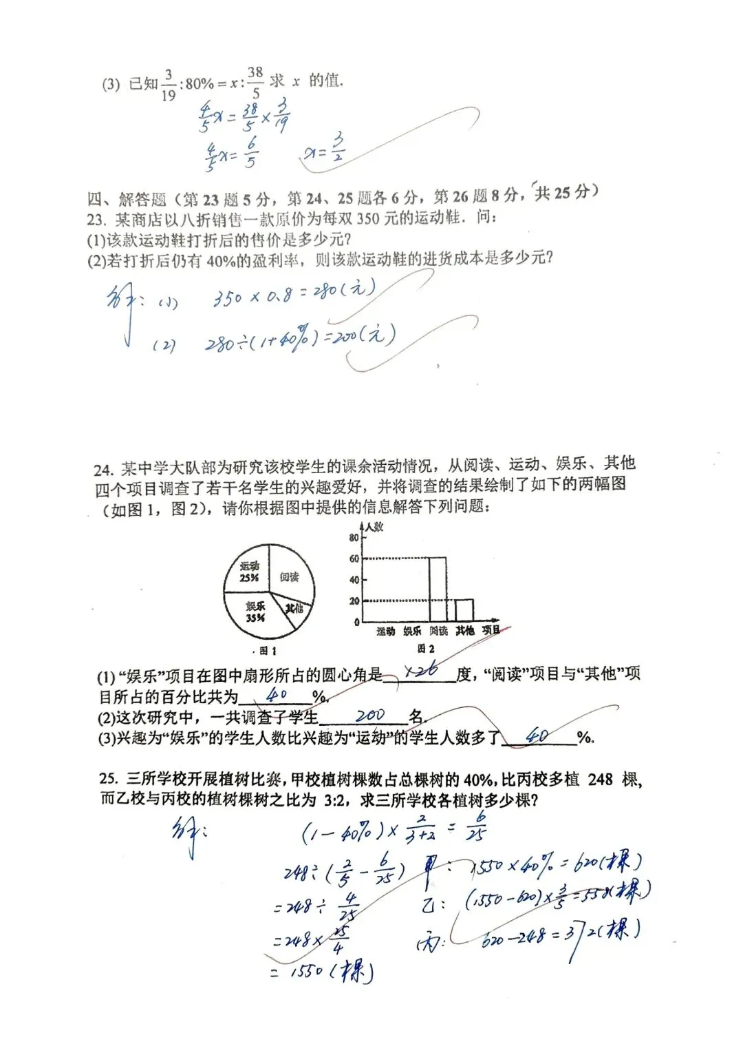 2026年上海六年级第二学期期中真题练习5套 第17张