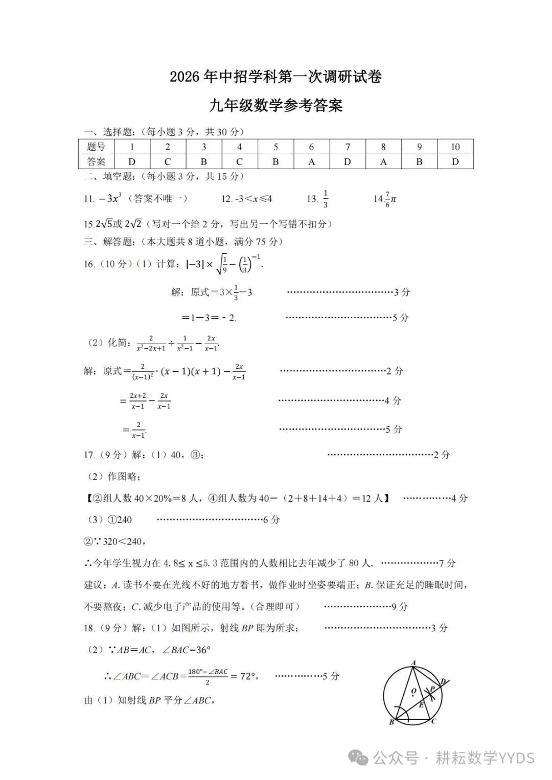 2026.4平顶山中考一模全科试卷含答案(可下载) 第8张