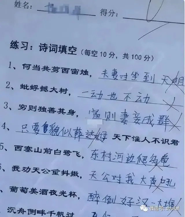 小学生“倒数第一试卷”走红,老师:我教不了,这孩子智商太高! 第10张 小学生“倒数第一试卷”走红,老师:我教不了,这孩子智商太高! 第10张