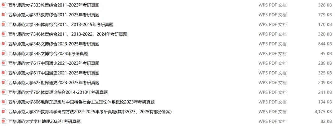 西华师范大学考研专业课历年真题汇总(含2026真题) 第2张 西华师范大学考研专业课历年真题汇总(含2026真题) 第2张