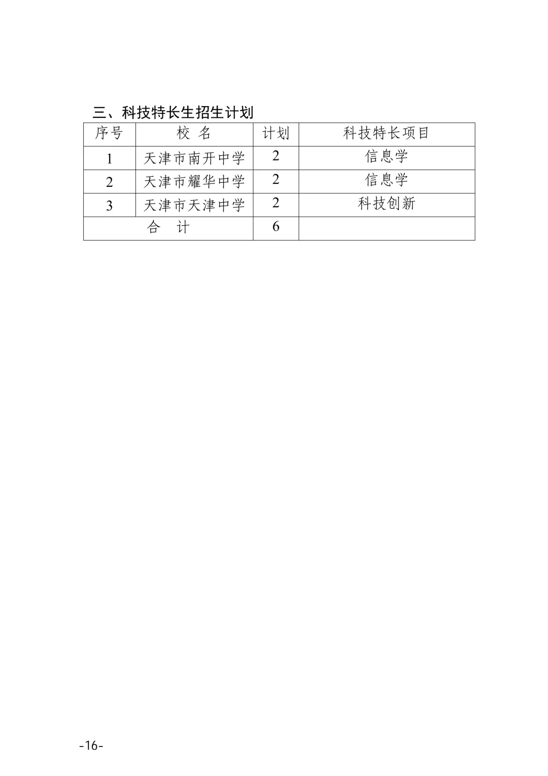 2026年天津中考体育特长生汇总(评分标准,录取原则,招生明细) 第51张
