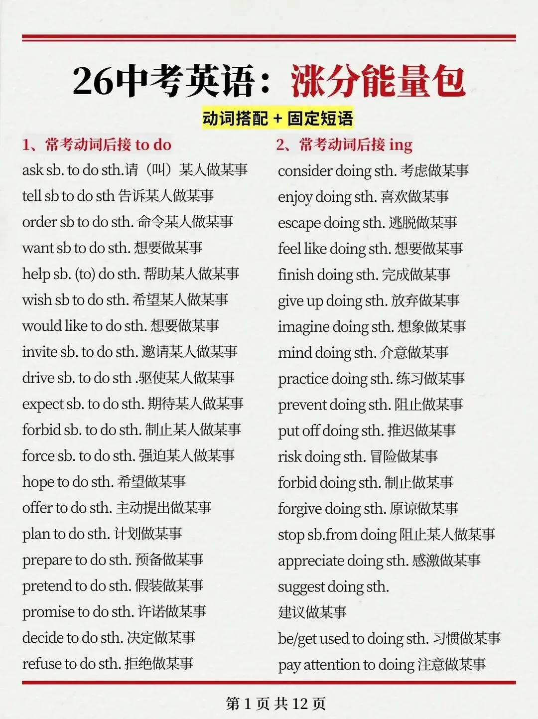 难怪火箭班考的好中考二轮复习竟这样规划 第8张 难怪火箭班考的好中考二轮复习竟这样规划 第8张