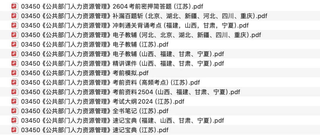 03450《公共部门人力资源管理》真题及复习资料分享来啦!不同省份备考一定先看教材版本! 第2张 03450《公共部门人力资源管理》真题及复习资料分享来啦!不同省份备考一定先看教材版本! 第2张