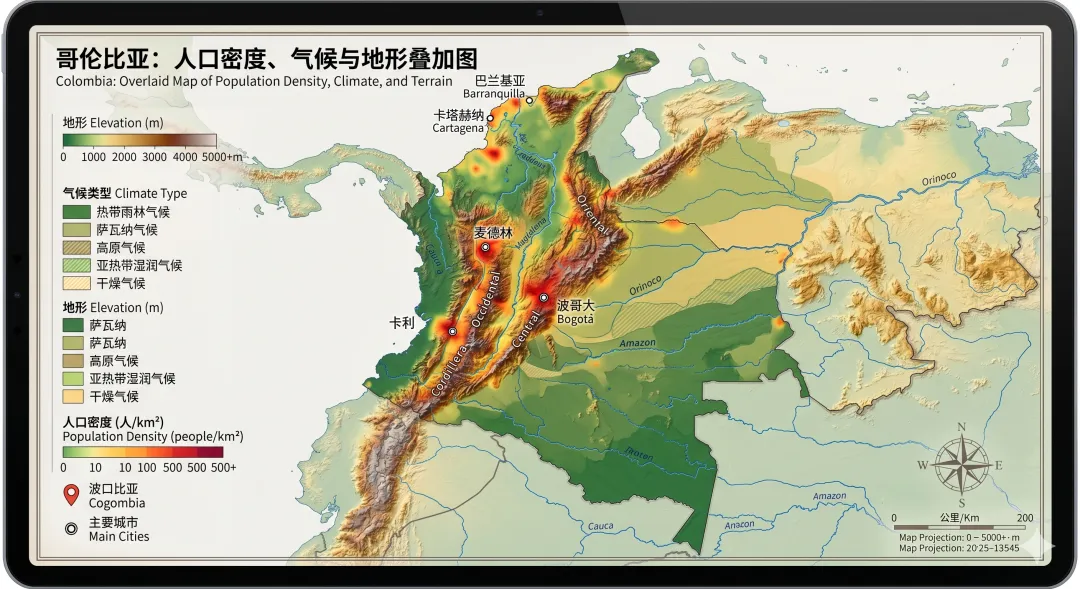 从AI制图到高考真题:深度解读哥伦比亚波哥大的地理密码 第10张 从AI制图到高考真题:深度解读哥伦比亚波哥大的地理密码 第10张