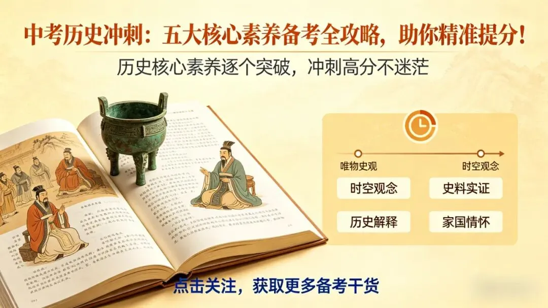 精准备考|中考历史五大核心素养终极合辑:考点+模板+真题,一篇冲满分-第1张图片-四季读书网