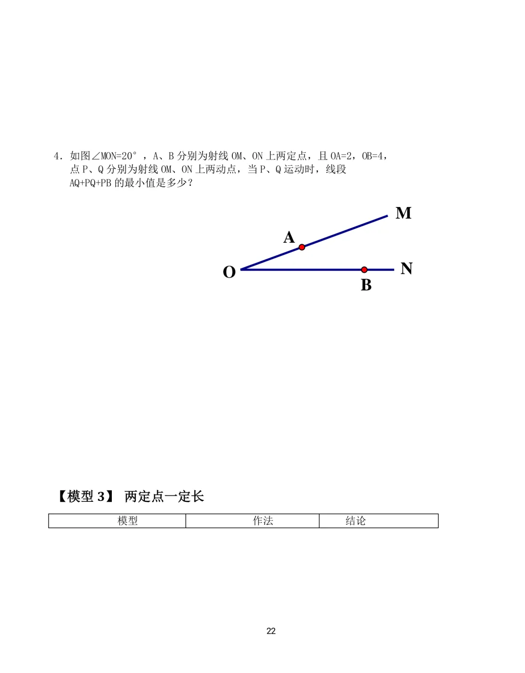 中考数学12类几何模型解题训练 第22张 中考数学12类几何模型解题训练 第22张