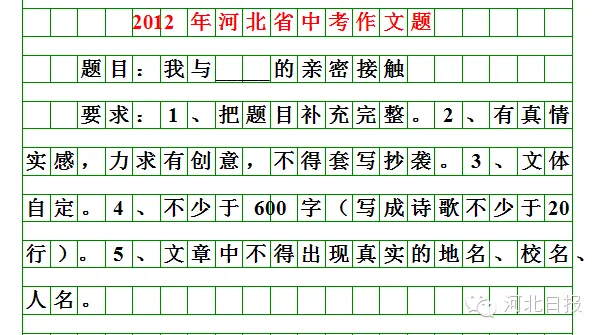 【初升高择校】收藏!河北中考近20年语文作文题目汇总 第9张 【初升高择校】收藏!河北中考近20年语文作文题目汇总 第9张