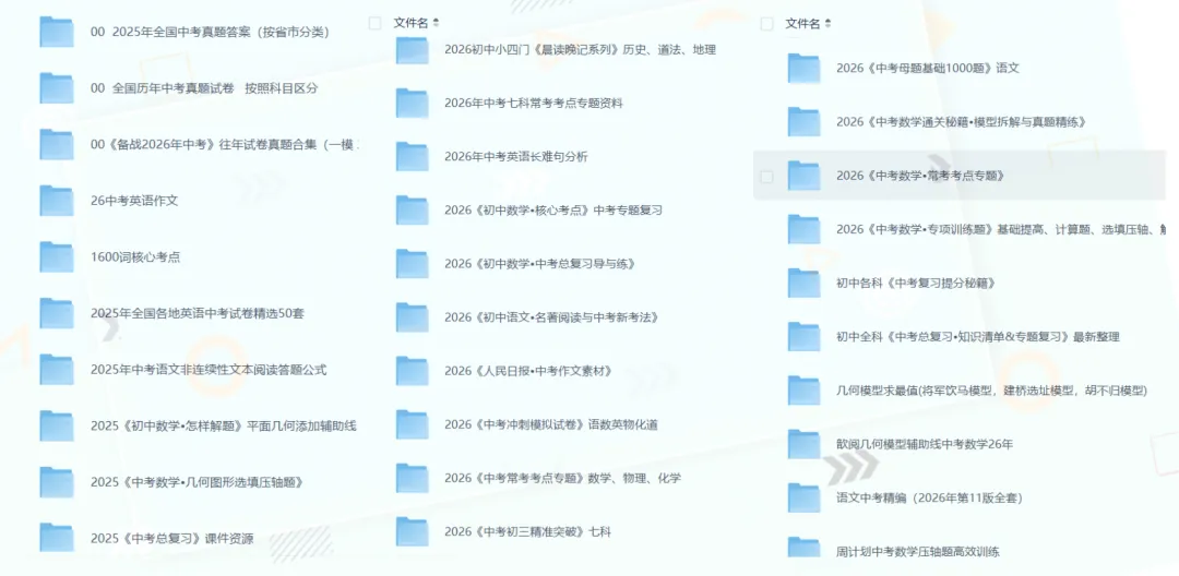 【备战中考】2026中考复习全科资料包:全科中考真题+中考大小卷+全科试题研究+总复习+知识清单+专题复习+历年真题全套汇总 第1张 【备战中考】2026中考复习全科资料包:全科中考真题+中考大小卷+全科试题研究+总复习+知识清单+专题复习+历年真题全套汇总 第1张