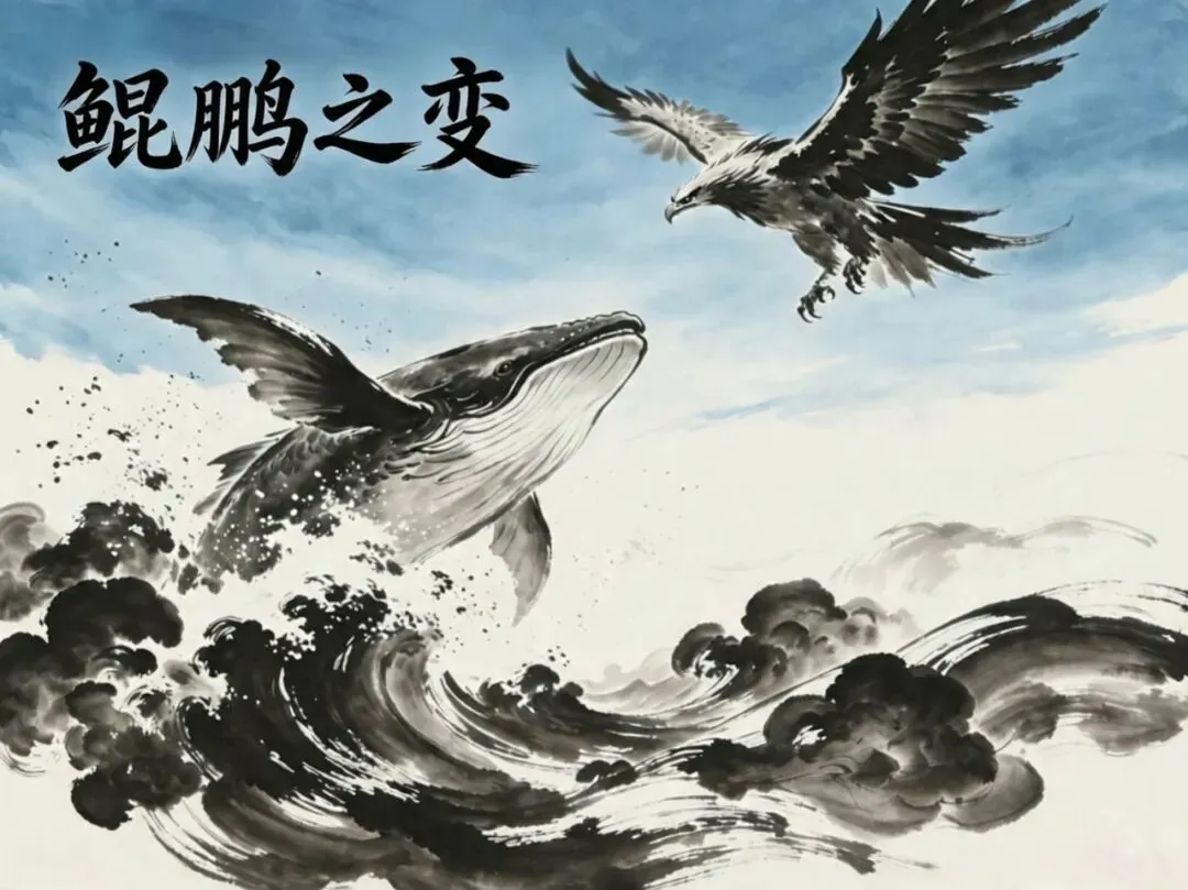 【中考必背古诗文】《庄子二则》北冥有鱼 收藏背诵 第2张 【中考必背古诗文】《庄子二则》北冥有鱼 收藏背诵 第2张